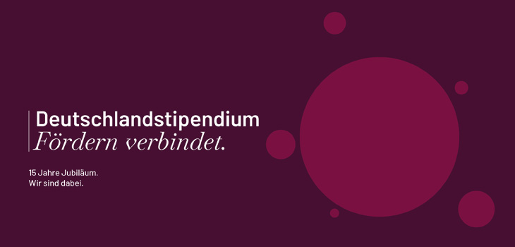 Header 15 Jahre Deutschlandstipendium