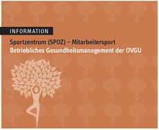 Flyer des SPOZ I Mitarbeitersport