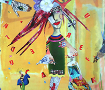 Collage mit Frida von Dagmar Bornemann