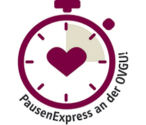 Logo PausenExpress an der OVGU!_Stoppuhr