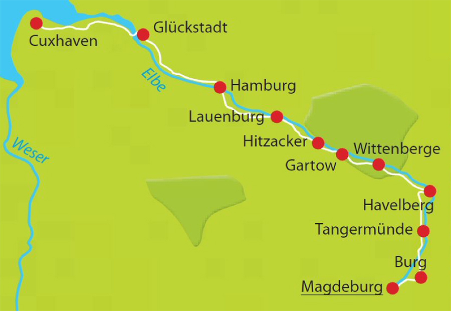 Route der Radtour