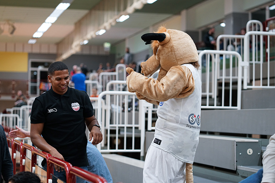 Michael Canty beim Spiel der SBB Baskets (c) privat