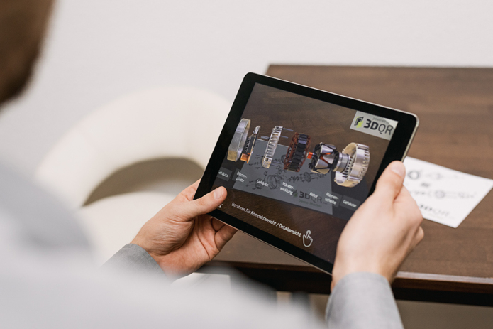 Produktbilder oder Lernmaterial lässt sich mit 3DQR viel anschaulicher darstellen.