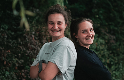 Portrait von den Gründerinnen Hannah Mielke und Julia Pretschner (c) privat