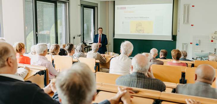 Festvortrag des Rektors beim Alumni Wiedersehens 2023 ©Jana Dünnhaupt